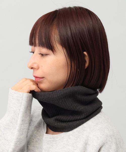 e/rm（イーアールエム）の「極暖シルクシリーズ【e/rm】シルクネックウォーマー（その他ルームウェア・レディース・ブラック・FREE）」の6枚目の写真