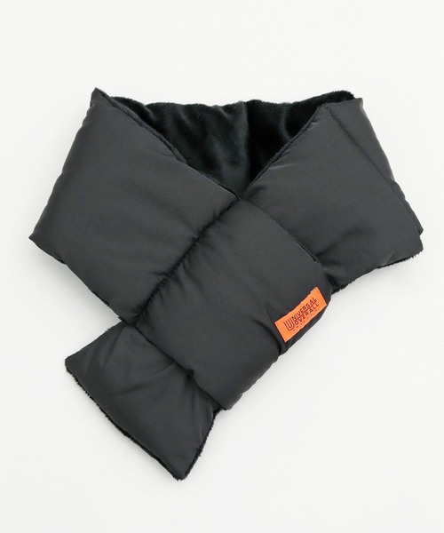 UNIVERSAL OVERALL(ユニバーサルオーバーオール)の「ストレッチタフタナイロン 裏ボア 差し込み 中綿 ダウンマフラー(マフラー・メンズ・ベージュ/ネイビー/ブラック/ブラウン・FREE)」の12枚目の写真