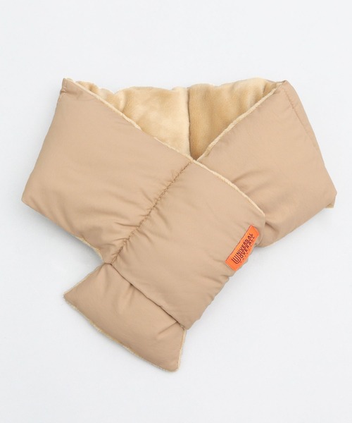 UNIVERSAL OVERALL(ユニバーサルオーバーオール)の「ストレッチタフタナイロン 裏ボア 差し込み 中綿 ダウンマフラー(マフラー・メンズ・ベージュ/ネイビー/ブラック/ブラウン・FREE)」の14枚目の写真