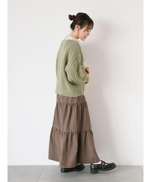 ehka sopo（エヘカソポ）の「レース襟カットソー（Tシャツ/カットソー・レディース・オフホワイト/キナリ/ブラック・F）」の13枚目の写真