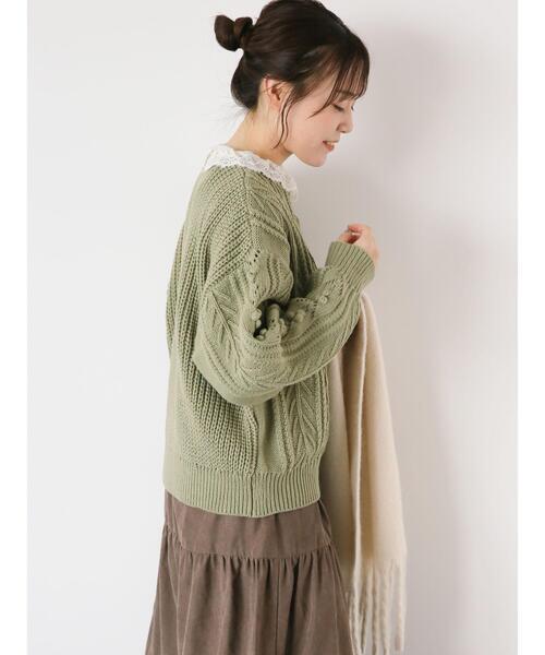 ehka sopo（エヘカソポ）の「レース襟カットソー（Tシャツ/カットソー・レディース・オフホワイト/キナリ/ブラック・F）」の22枚目の写真