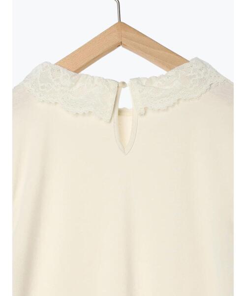 ehka sopo（エヘカソポ）の「レース襟カットソー（Tシャツ/カットソー・レディース・オフホワイト/キナリ/ブラック・F）」の12枚目の写真