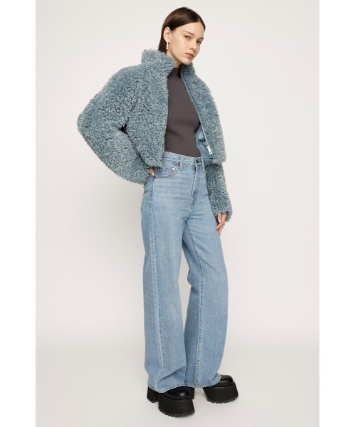 SLY（スライ）の「TUCK PUFF SLEEVE HG TOPS タック パフスリーブ ハイゲージ トップス（ニット/セーター・レディース・アイボリー/グレー/ブルー/ブラック・FREE）」の16枚目の写真