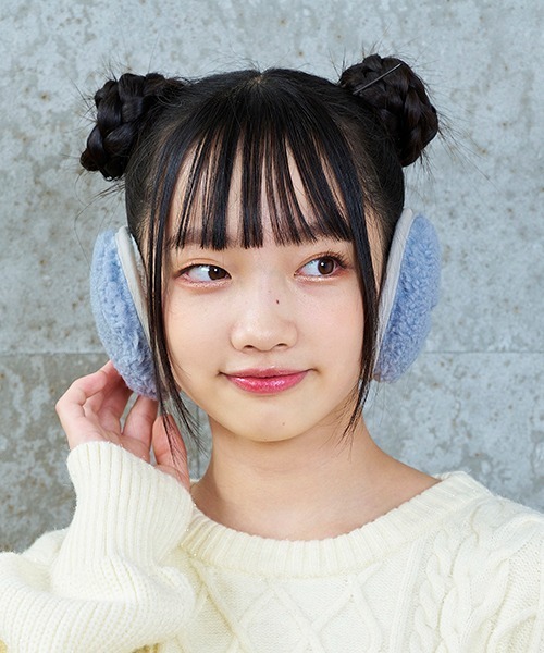 LOVETOXIC(ラブトキシック)の「【LTXC】ボアイヤーマフ(イヤーマフ・キッズ・ブルー/グリーン/アイボリー・FREE)」の12枚目の写真