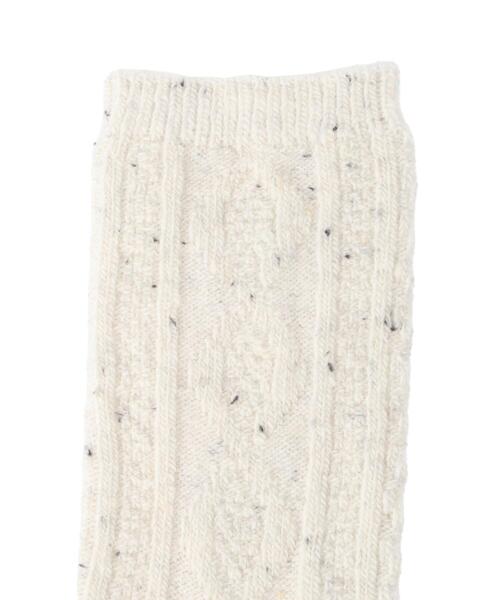 Samansa Mos2(サマンサ モスモス)の「ケーブルネップソックス(ソックス/靴下・レディース・レッド/オフホワイト/イエロー・F)」の5枚目の写真