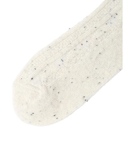 Samansa Mos2(サマンサ モスモス)の「ケーブルネップソックス(ソックス/靴下・レディース・レッド/オフホワイト/イエロー・F)」の7枚目の写真