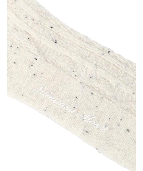 Samansa Mos2(サマンサ モスモス)の「ケーブルネップソックス(ソックス/靴下・レディース・レッド/オフホワイト/イエロー・F)」の8枚目の写真