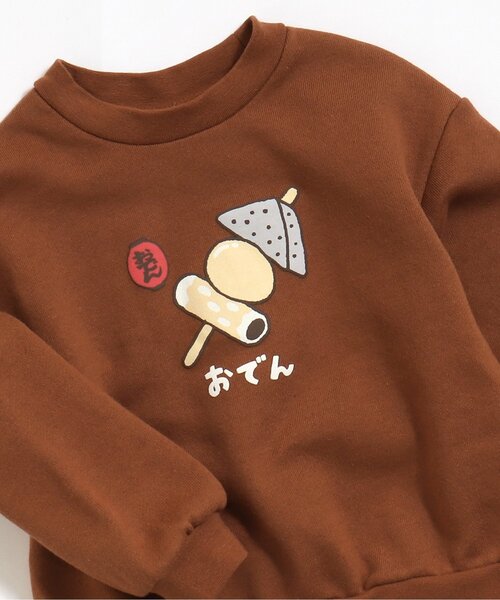 apres les cours（アプレレクール）の「冬のバラエティモチーフトレーナー（スウェット・キッズ・アイボリー/ピンク/ネイビー/パープル/グリーン/ブラウン/レッド/イエロー/グレー・100/140/80/130/120/90/110）」の4枚目の写真