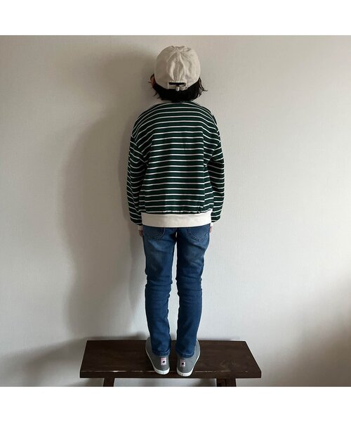 apres les cours（アプレレクール）の「冬のバラエティモチーフトレーナー（スウェット・キッズ・アイボリー/ピンク/ネイビー/パープル/グリーン/ブラウン/レッド/イエロー/グレー・100/140/80/130/120/90/110）」の20枚目の写真