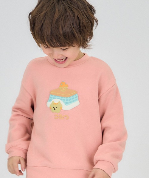 apres les cours（アプレレクール）の「冬のバラエティモチーフトレーナー（スウェット・キッズ・アイボリー/ピンク/ネイビー/パープル/グリーン/ブラウン/レッド/イエロー/グレー・100/140/80/130/120/90/110）」の11枚目の写真