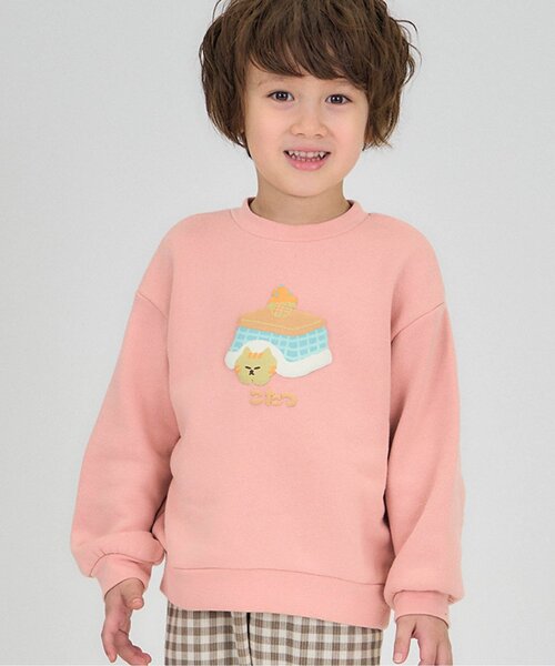 apres les cours（アプレレクール）の「冬のバラエティモチーフトレーナー（スウェット・キッズ・アイボリー/ピンク/ネイビー/パープル/グリーン/ブラウン/レッド/イエロー/グレー・100/140/80/130/120/90/110）」の12枚目の写真