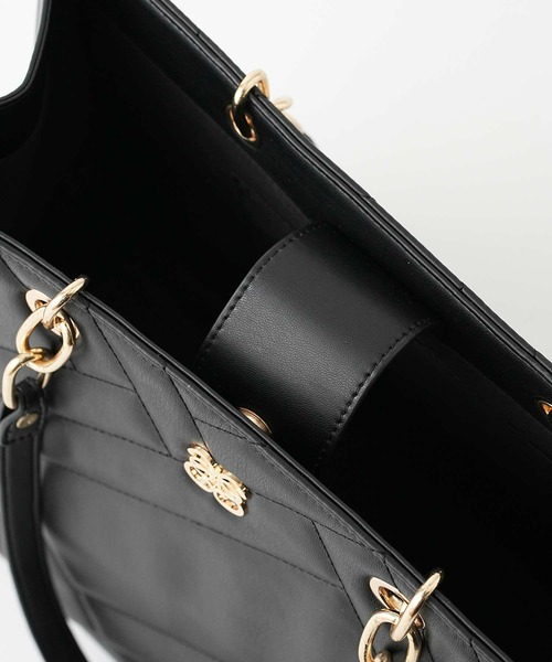 Seemi. byNICECLAUP（ シーミーバイナイスクラップ）の「【Seemi.】SeemiキルティングBAG【ZOZOTOWN限定商品】（トートバッグ・レディース・ブラック/アイボリー/グレイッシュベージュ・FREE）」の9枚目の写真