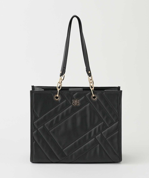 Seemi. byNICECLAUP（ シーミーバイナイスクラップ）の「【Seemi.】SeemiキルティングBAG【ZOZOTOWN限定商品】（トートバッグ・レディース・ブラック/アイボリー/グレイッシュベージュ・FREE）」の4枚目の写真