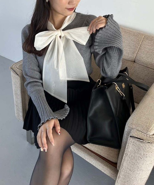 Seemi. byNICECLAUP（ シーミーバイナイスクラップ）の「【Seemi.】SeemiキルティングBAG【ZOZOTOWN限定商品】（トートバッグ・レディース・ブラック/アイボリー/グレイッシュベージュ・FREE）」の20枚目の写真