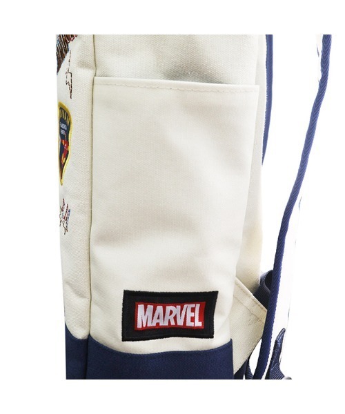 MARVEL（マーベル）の「【 MARVEL 】 マーベルヒーローズ バックパック（バックパック/リュック・レディース・ホワイト×ネイビー・FREE）」の2枚目の写真