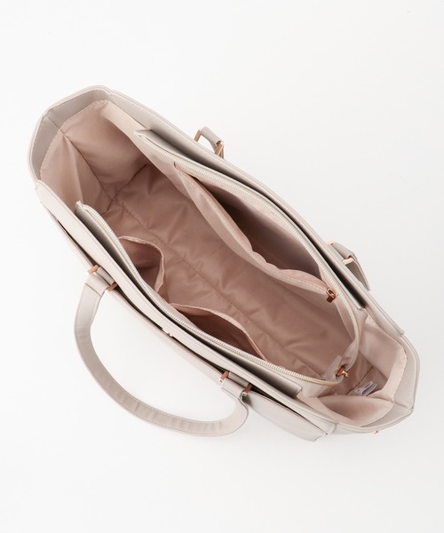 Honeys（ハニーズ）の「ＰＣポーチ付Ａ４トートバッグ（トートバッグ・レディース・ブラック/モカ/ネイビー/グレイッシュベージュ/サックスブルー系・FREE）」の20枚目の写真