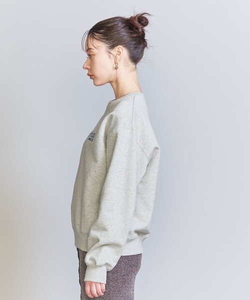 BEAUTY&YOUTH UNITED ARROWS（ビューティーアンドユースユナイテッドアローズ）の「コットン裏毛 ロゴ スウェット プルオーバー（スウェット・レディース・グレー/ベージュ/ネイビー・FREE）」の12枚目の写真