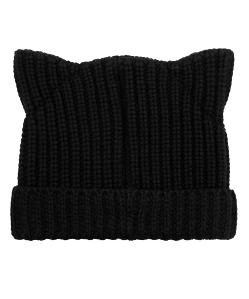 OY(オーワイ)の「『OY/オーワイ』EARS BEANIE/耳ビーニー(ニットキャップ/ビーニー・レディース・ブラック・FREE)」の2枚目の写真