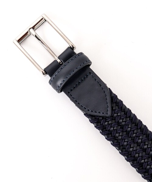 NOLLEY’S（ノーリーズ）の「【Saddler's/サドラーズ】別注イントレチャートコンビ30 イタリア製 メッシュベルト（ベルト・メンズ・ブラック系その他3/ベージュ系その他3/ブルー系その他7・FREE）」の7枚目の写真