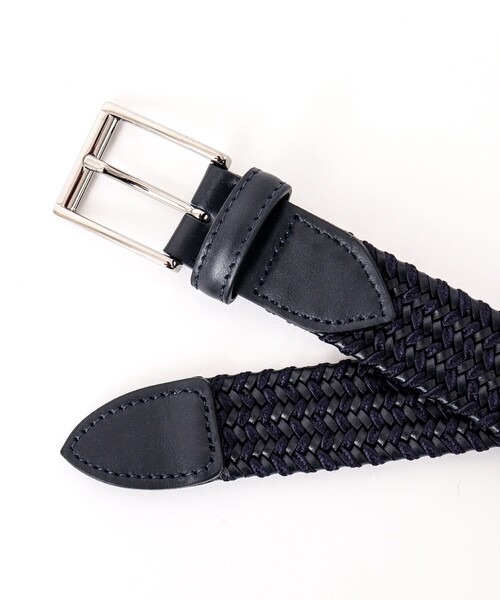 NOLLEY’S（ノーリーズ）の「【Saddler's/サドラーズ】別注イントレチャートコンビ30 イタリア製 メッシュベルト（ベルト・メンズ・ブラック系その他3/ベージュ系その他3/ブルー系その他7・FREE）」の8枚目の写真