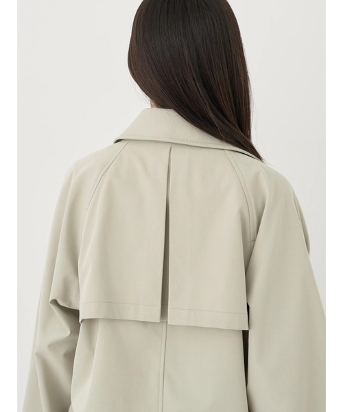 earth music&ecology（アースミュージックアンドエコロジー）の「ショートトレンチコート（トレンチコート・レディース・ライトベージュ/ライトカーキ/ベージュ・FREE）」の13枚目の写真