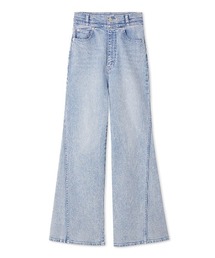 【新色追加】Sustainableストレッチフレアデニムパンツ