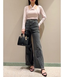 SNIDEL | 【新色追加】Sustainableストレッチフレアデニムパンツ(デニムパンツ)