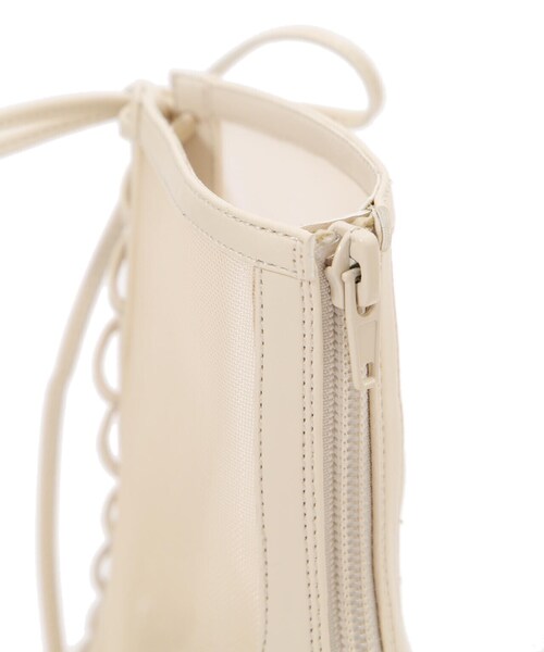 JILL by JILL STUART（ジルバイジルスチュアート）の「◇レースアップメッシュブーツ（ブーツ・レディース・ホワイト/ブラック・SMALL/MEDIUM/LARGE）」の16枚目の写真