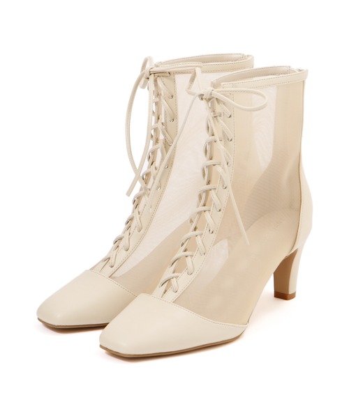 JILL by JILL STUART（ジルバイジルスチュアート）の「◇レースアップメッシュブーツ（ブーツ・レディース・ホワイト/ブラック・SMALL/MEDIUM/LARGE）」の21枚目の写真