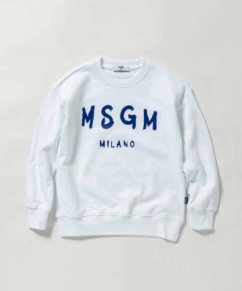 【正規品】MSGM エムエスジーエム シグネチャーロゴ スウェット XS MSGM エムエスジーエム トレーナー スウェット プルオーバー