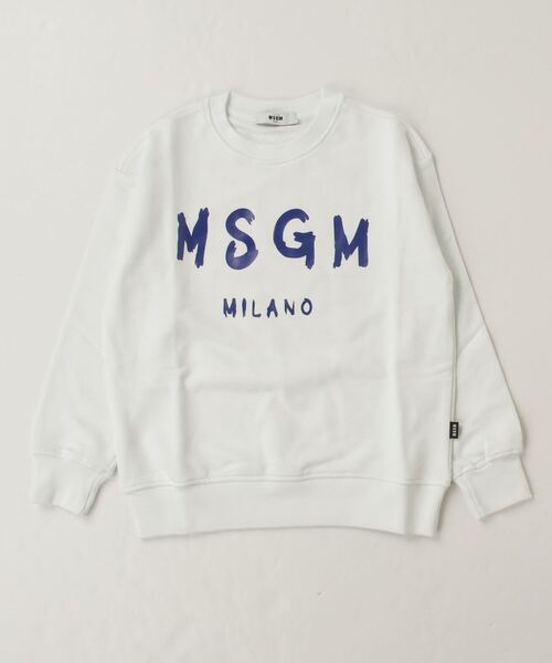 MSGM ロゴチュールトレーナー MSGM 【並行輸入】エムエスジーエム PANEL SWEAT SHIRT クルー
