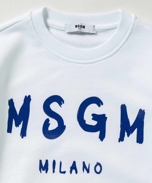 MSGM(エムエスジーエム)の「MSGM(エムエスジーエム)Kids & Junior ブランドロゴ長袖スウェットプルオーバー(スウェット・キッズ・ホワイト・10Y/8Y)」の5枚目の写真