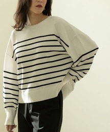 OPAQUE.CLIP | ≪ヒルナンデス!で紹介≫ 袖パール調ボタンワイドニット【洗濯機洗い可】(ニット/セーター)