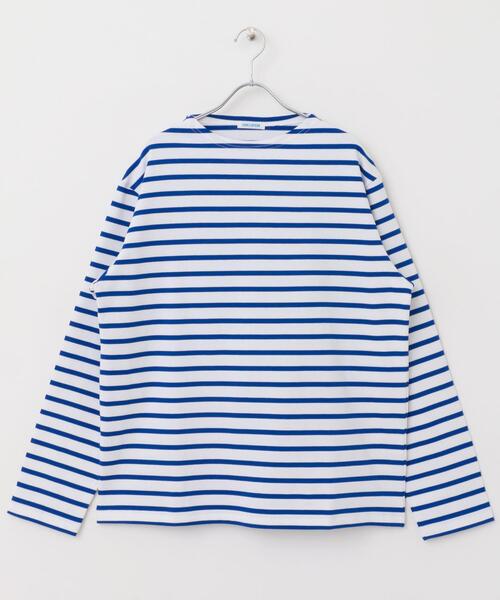 FORK&SPOON（フォークアンドスプーン）の「FORK&SPOON　ボートネックボーダー（Tシャツ/カットソー・メンズ・ベージュ系その他/ブルー系その他/ホワイト系その他/グリーン系その他・3/4/5）」の22枚目の写真