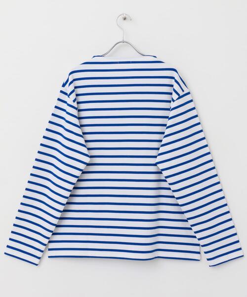 FORK&SPOON（フォークアンドスプーン）の「FORK&SPOON　ボートネックボーダー（Tシャツ/カットソー・メンズ・ベージュ系その他/ブルー系その他/ホワイト系その他/グリーン系その他・3/4/5）」の21枚目の写真