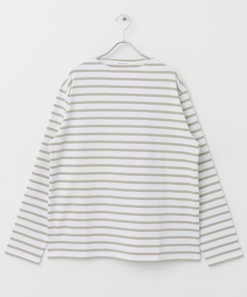 FORK&SPOON（フォークアンドスプーン）の「FORK&SPOON　ボートネックボーダー（Tシャツ/カットソー・メンズ・ベージュ系その他/ブルー系その他/ホワイト系その他/グリーン系その他・3/4/5）」の13枚目の写真
