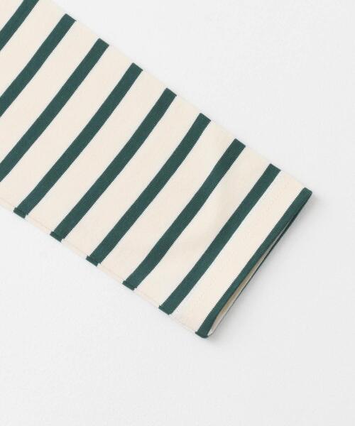 FORK&SPOON（フォークアンドスプーン）の「FORK&SPOON　ボートネックボーダー（Tシャツ/カットソー・メンズ・ベージュ系その他/ブルー系その他/ホワイト系その他/グリーン系その他・3/4/5）」の5枚目の写真