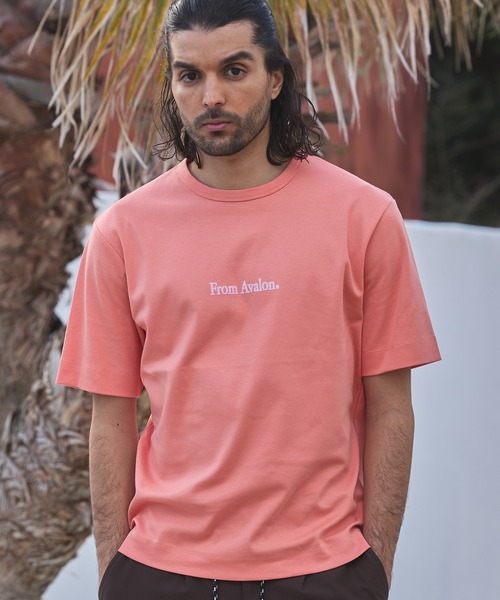 RATTLE TRAP(ラトルトラップ)の「ストレッチスムースフロッキープリントT(Tシャツ/カットソー・メンズ・ブラック/ホワイト/ピンク/ブルー・M/L/LL/S)」の1枚目の写真