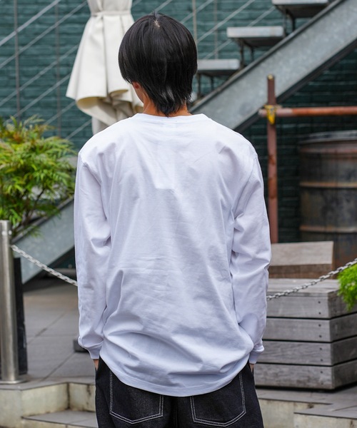 THRASHER(スラッシャー)の「PIZZA L/S T-SHIRTS/スラッシャー長袖ロンT(Tシャツ/カットソー・メンズ・ホワイト×ブラック/ブラック×ホワイト・MEDIUM/LARGE/X-LARGE/XX-LARGE)」の11枚目の写真