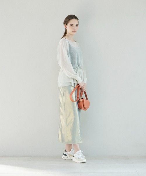 INED CLARO(イネドクラロ)の「箔プリントタイトスカート(スカート・レディース・ゴールド・フリー)」の22枚目の写真