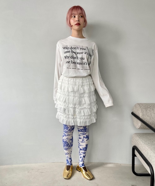 SANSeLF（サンセルフ）の「アートデザインタイツ【SANSeLF】sana24s001（タイツ/ストッキング・レディース・ピンク系その他/ブラック系その他/マルチ/ブルー系その他・FREE）」の17枚目の写真