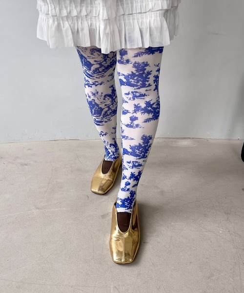 SANSeLF（サンセルフ）の「アートデザインタイツ【SANSeLF】sana24s001（タイツ/ストッキング・レディース・ピンク系その他/ブラック系その他/マルチ/ブルー系その他・FREE）」の18枚目の写真