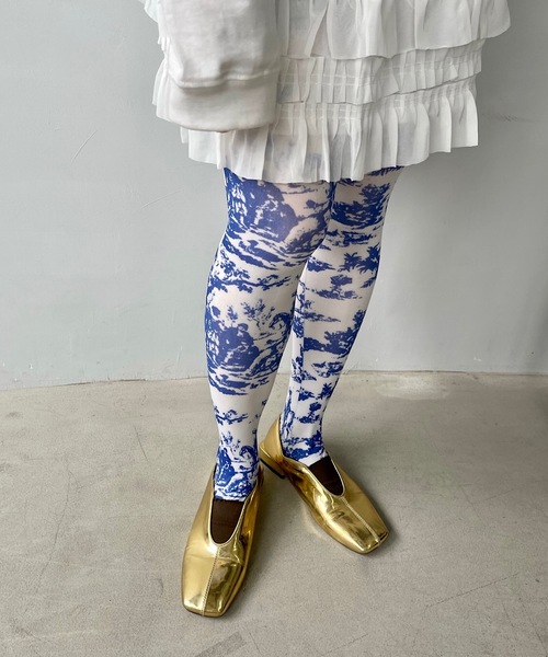 SANSeLF（サンセルフ）の「アートデザインタイツ【SANSeLF】sana24s001（タイツ/ストッキング・レディース・ピンク系その他/ブラック系その他/マルチ/ブルー系その他・FREE）」の19枚目の写真