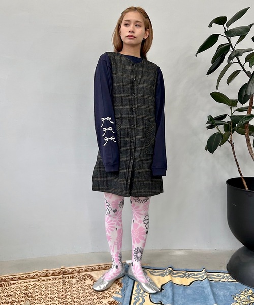 SANSeLF（サンセルフ）の「アートデザインタイツ【SANSeLF】sana24s001（タイツ/ストッキング・レディース・ピンク系その他/ブラック系その他/マルチ/ブルー系その他・FREE）」の13枚目の写真