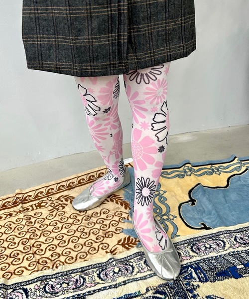 SANSeLF（サンセルフ）の「アートデザインタイツ【SANSeLF】sana24s001（タイツ/ストッキング・レディース・ピンク系その他/ブラック系その他/マルチ/ブルー系その他・FREE）」の15枚目の写真