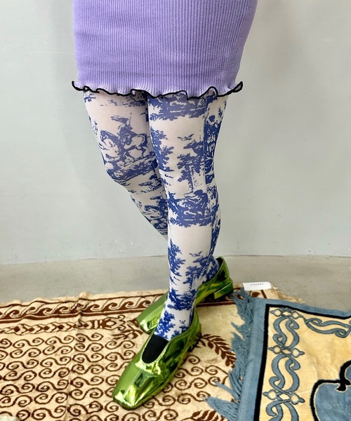 SANSeLF（サンセルフ）の「アートデザインタイツ【SANSeLF】sana24s001（タイツ/ストッキング・レディース・ピンク系その他/ブラック系その他/マルチ/ブルー系その他・FREE）」の20枚目の写真