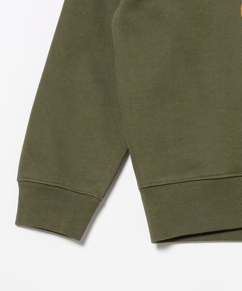 TOKYO CULTUART by BEAMS（トウキョウカルチャートバイビームス）の「黒田潔 / Cat Sweat shirt（スウェット・メンズ・オリーブ/ホワイト・SMALL/X-LARGE/LARGE/MEDIUM）」の9枚目の写真