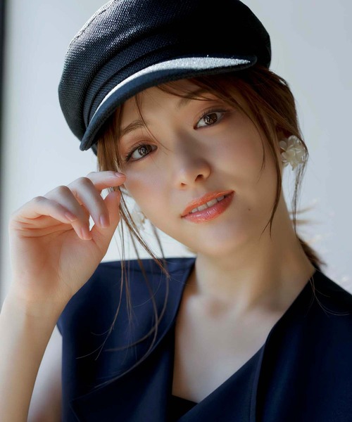 NOELA（ノエラ）の「キャスケット（キャスケット・レディース・ブラック/ベージュ/オフホワイト・フリー）」の3枚目の写真