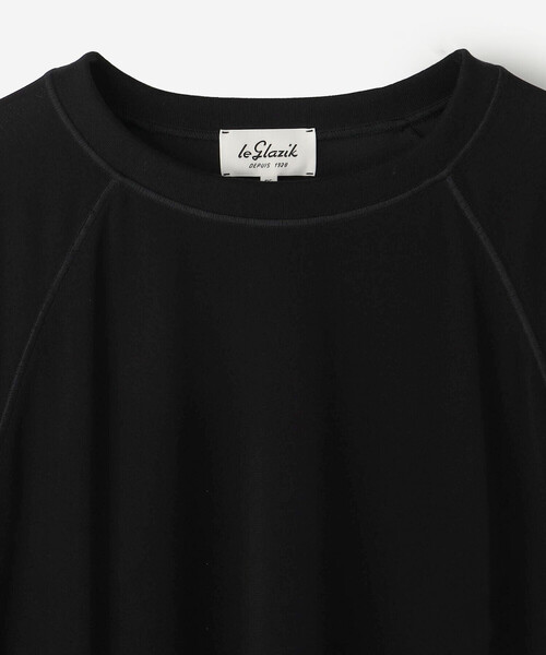 LE GLAZIK（ルグラジック）の「LE GLAZIK | クルーネック 長袖プルオーバー WOMEN（ニット/セーター・レディース・ブラック/オフホワイト・36）」の5枚目の写真