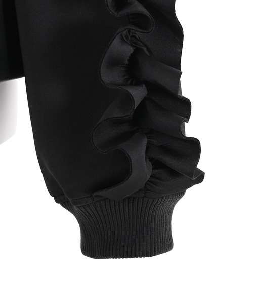 Narcissus(ナルシス)の「【Narcissus】フリルレザーブルゾン(ブルゾン・レディース・ブラック/ベージュ・FREE)」の9枚目の写真